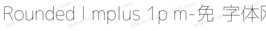 Rounded l mplus 1p m字体转换